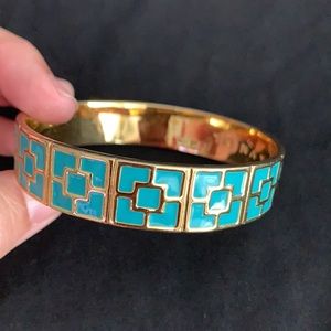 Trina Turk light blue bangle bracelet